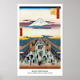 100 berühmte Ausblicke auf Edo Ando Hiroshige Poster
