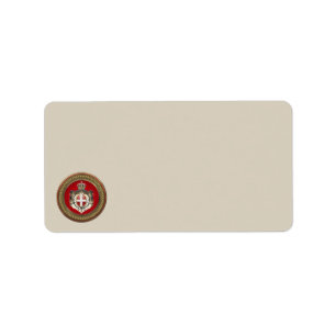 [100] Beschluss Maltas - SMOM-Wappen Adressaufkleber