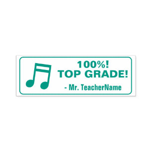 "100%! BESTNOTE!" + Benutzerdefinierter Name des E Permastempel