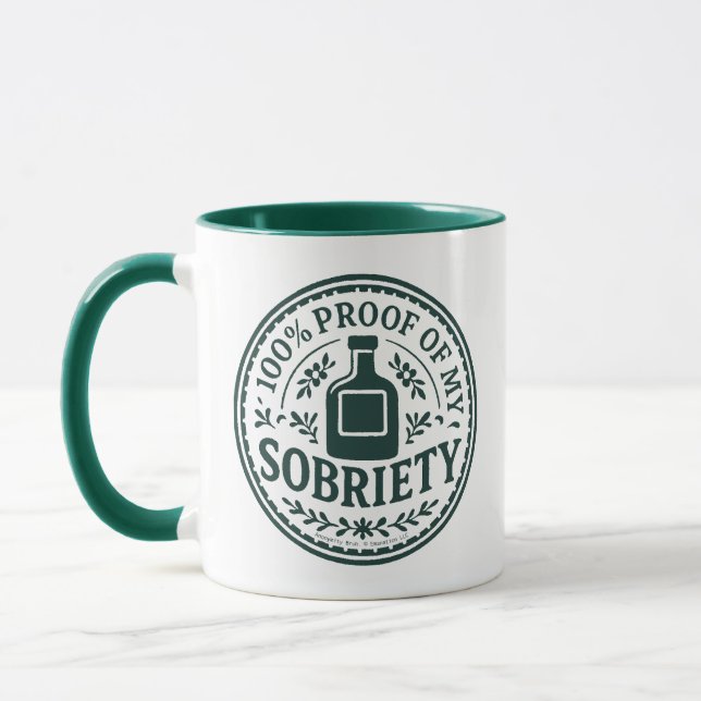 100% Beweis meiner Nüchternheit - Tasse (Links)