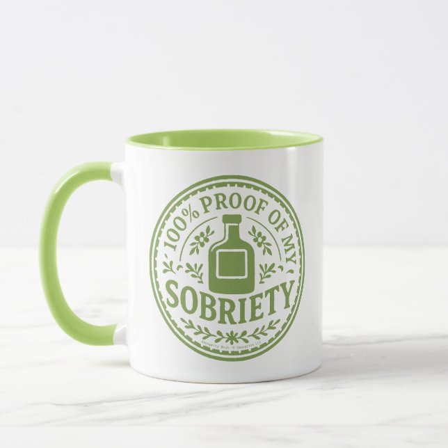 100% Beweis meiner Nüchternheit - Tasse (Links)