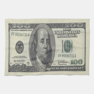 $100 Bill Geschirrtuch