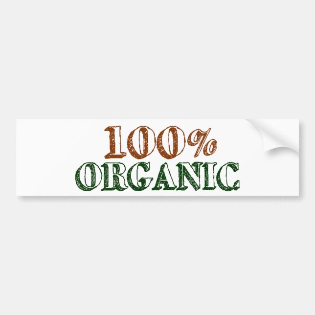 100% Bio Autoaufkleber (Vorne)