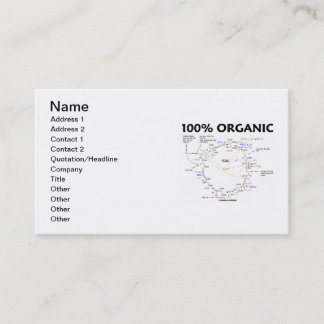 100% Bio (Krebs Cycle Spaß) Visitenkarte