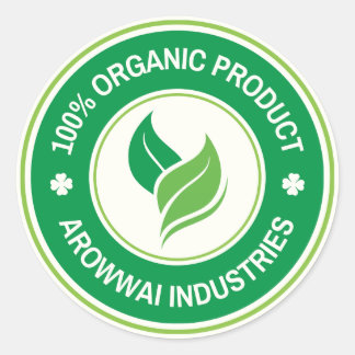 100% Bio-Produkt Etikett Aufkleber
