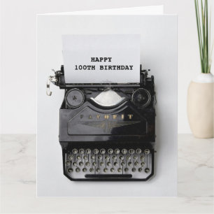100. BIRTHDAY Vintage Grußkarte Karte
