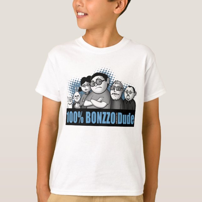 "100% BONZZO Typ" Design von John Rivas T-Shirt (Vorderseite)