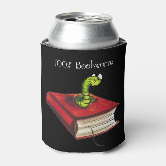 100% Bookworm Dosenkühler (Kanne Vorderseite)