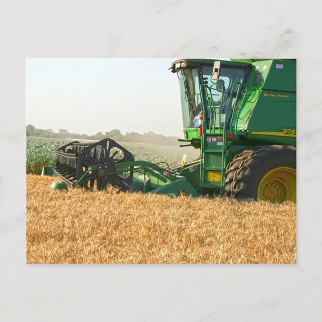 100 Bushel Wheat Harvest Postcard Postkarte (Vorderseite)