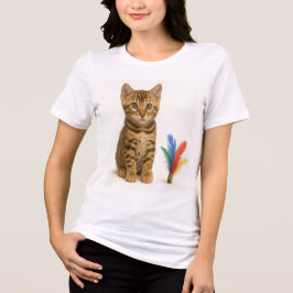 100% Chance auf Chaos - Bengalischer Kitten Stil Tri-Blend Shirt