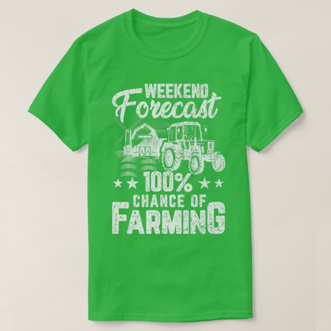 100 Chance der Landwirtschaft Bauer Traktorfarm Gr T-Shirt (Design vorne)