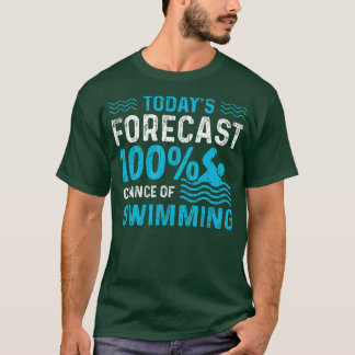 100 Chance zum Schwimmen Funny Swimmer Trainer Spi T-Shirt