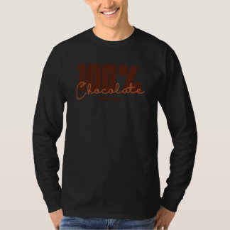 100 Chocolate Since 1975 Melanin Choc Lit Birthday T-Shirt