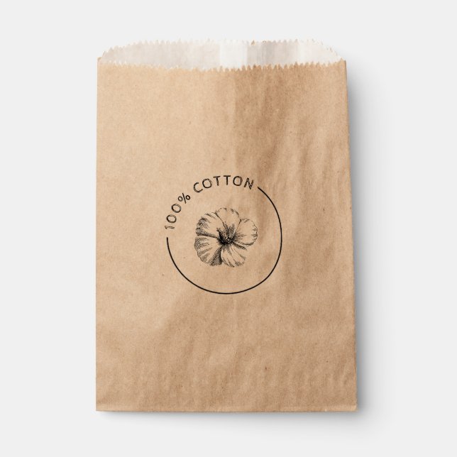 100% Cotton Vintag Botanical Blume Business Bag Geschenktütchen (Vorderseite)