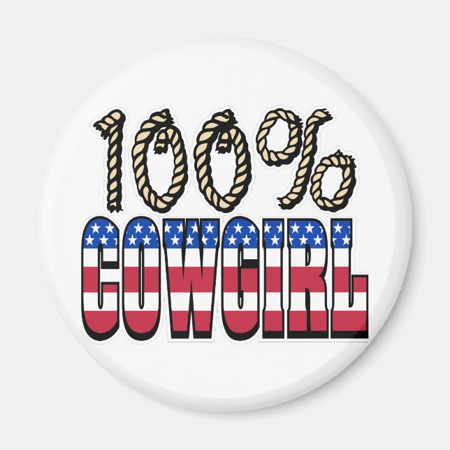 100 % Cowgirl Magnet (Vorne)