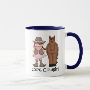 100 % Cowgirl und Western Tasse
