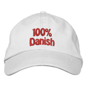 100% Dänisch Bestickte Baseballkappe
