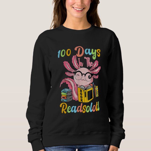 100 Days In The Book Love To Read Library Costume  Sweatshirt (Vorderseite)