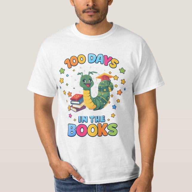 100 Days In The Books T-Shirt (Vorderseite)