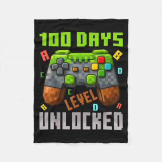 100 Days Level Unlocked Gaming 100 Days Of School  Fleecedecke