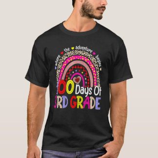 100 Days Of 3rd Grade 100th Day Of School Rainbow  T-Shirt