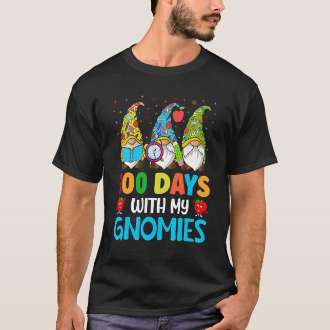 100 Days of Gnomies Kids Child Happy 100 Days Of S T-Shirt (Vorderseite)