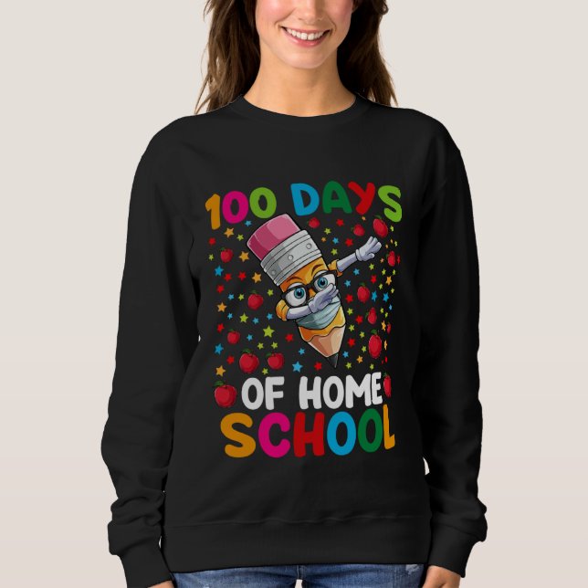 100 Days Of Home School Teacher or Student Boys Gi Sweatshirt (Vorderseite)