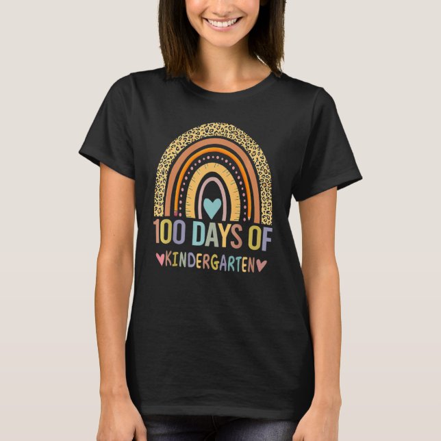 100 Days Of Kindergarten 100th Day Of School Smart T-Shirt (Vorderseite)