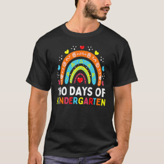 100 Days Of Kindergarten School Teacher Smarter Ra T-Shirt