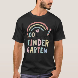 100 Days Of Kindergarten Smarter Rainbow 100 Days  T-Shirt