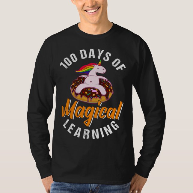 100 Days Of Magical Learning  I  Women Girls Kids T-Shirt (Vorderseite)