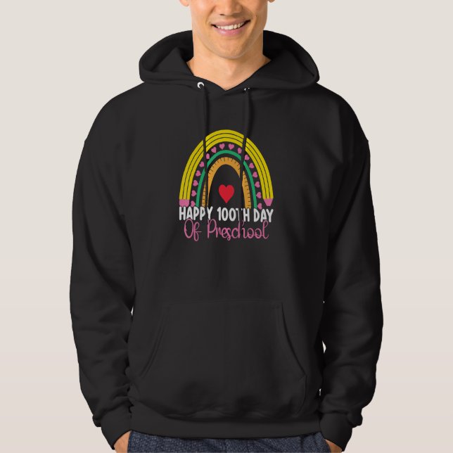 100 Days Of School 100th Day Of School Preschool R Hoodie (Vorderseite)