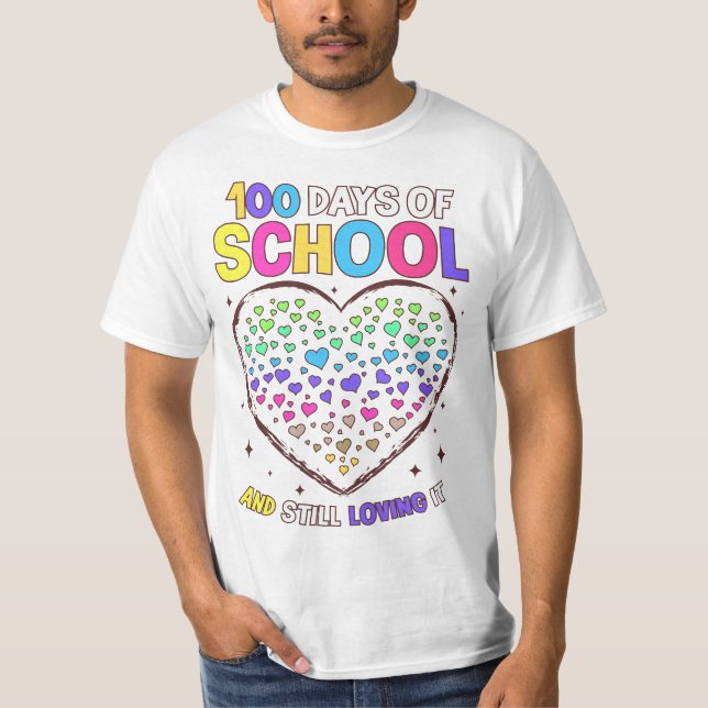 100 Days Of School 100th Day Of School Teacher Stu T-Shirt (Vorderseite)