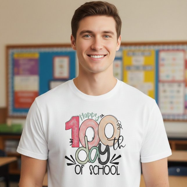 100 Days of School Celebration Basic T-Shirt (Von Creator hochgeladen)