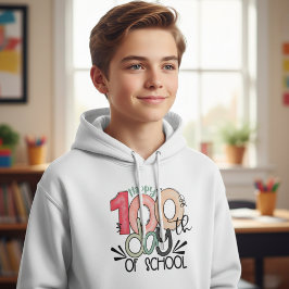 100 Days of School Celebration Kid Basic Hoodie