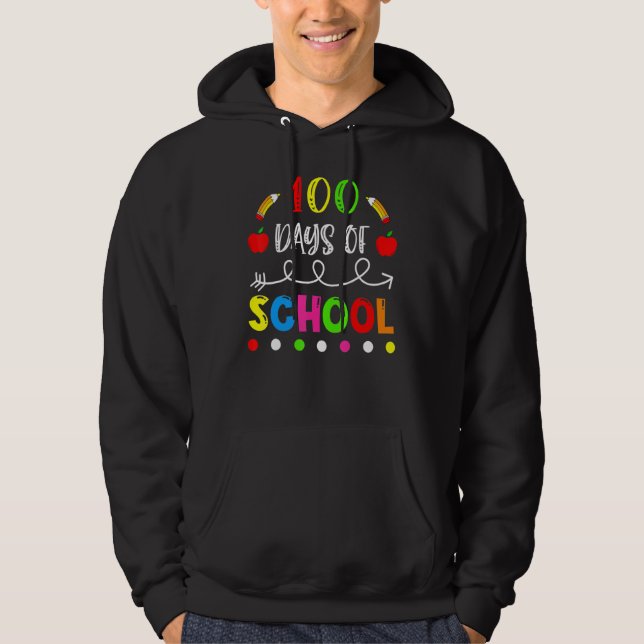 100 Days Of School Celebration Outfit For Adults B Hoodie (Vorderseite)