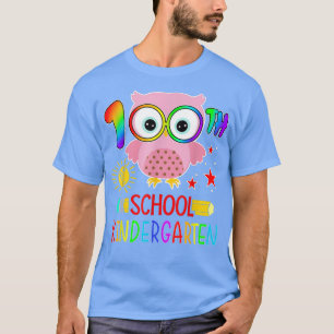 100 Days Of School Cute Owl Lover 100th Day Of Kin T-Shirt