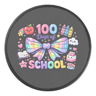 100 Days Of School Eishockey Puck