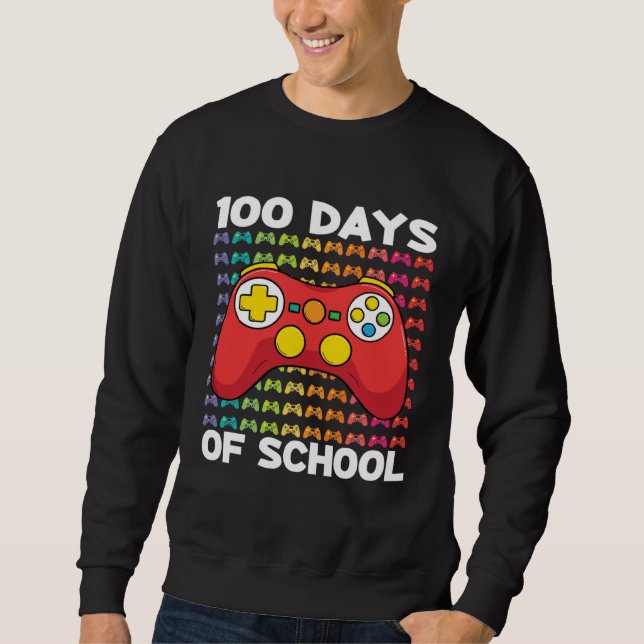 100 Days of School Gamer Boy Costume Outfit Game C Sweatshirt (Vorderseite)