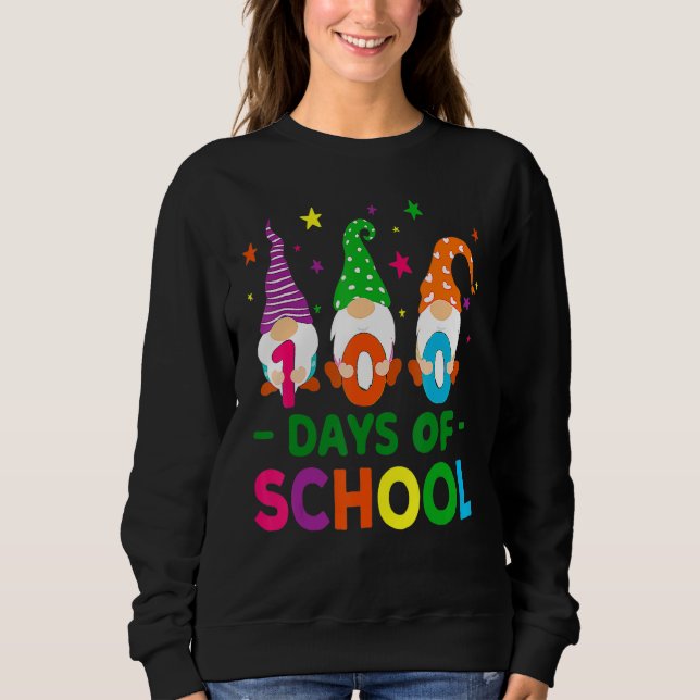 100 Days Of School Gnomes Teacher Kids 100th Day G Sweatshirt (Vorderseite)