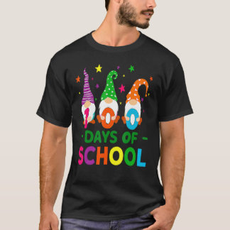 100 Days Of School Gnomes Teacher Kids 100th Day G T-Shirt