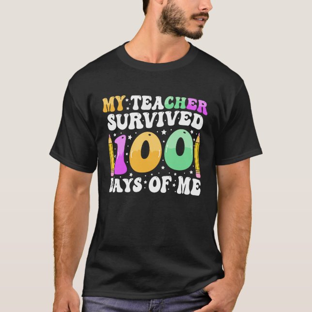 100 Days of School Kids 100th Day of School Costum T-Shirt (Vorderseite)