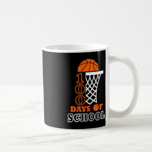 100 Days of School Kids Basketball 100th day Kaffeetasse