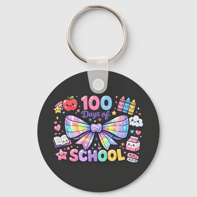 100 Days Of School  Schlüsselanhänger (Vorderseite)