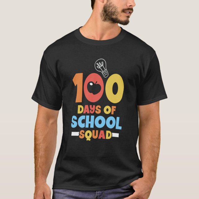 100 Days Of School Squad Cute Class Pupil Kids T-Shirt (Vorderseite)