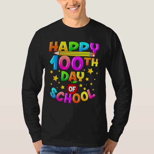 100 Days Of School Teacher 100th Day Of School 1 T-Shirt (Vorderseite)
