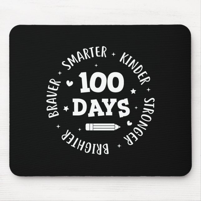 100 Days Of School Teacher 100th Day Of School Sma Mousepad (Vorne)