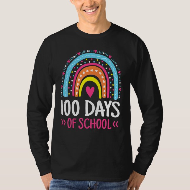 100 Days Of School Teacher Student Kids 100th Day  T-Shirt (Vorderseite)