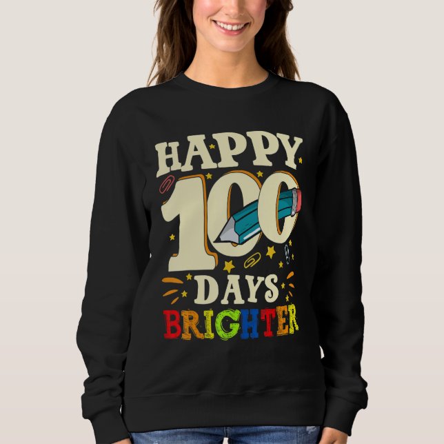 100 Days of School Teachers Kids Child Boys 100 Da Sweatshirt (Vorderseite)