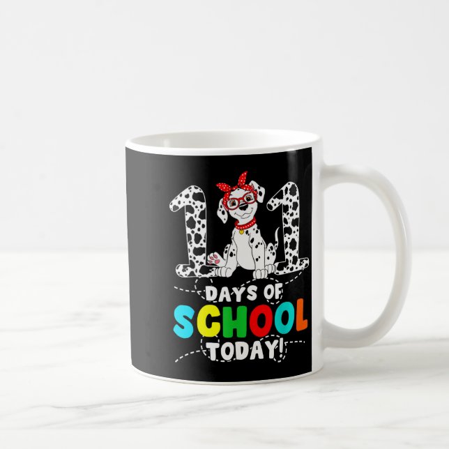 100 Days Of School Today Cute Dog Teacher Student  Kaffeetasse (Rechts)